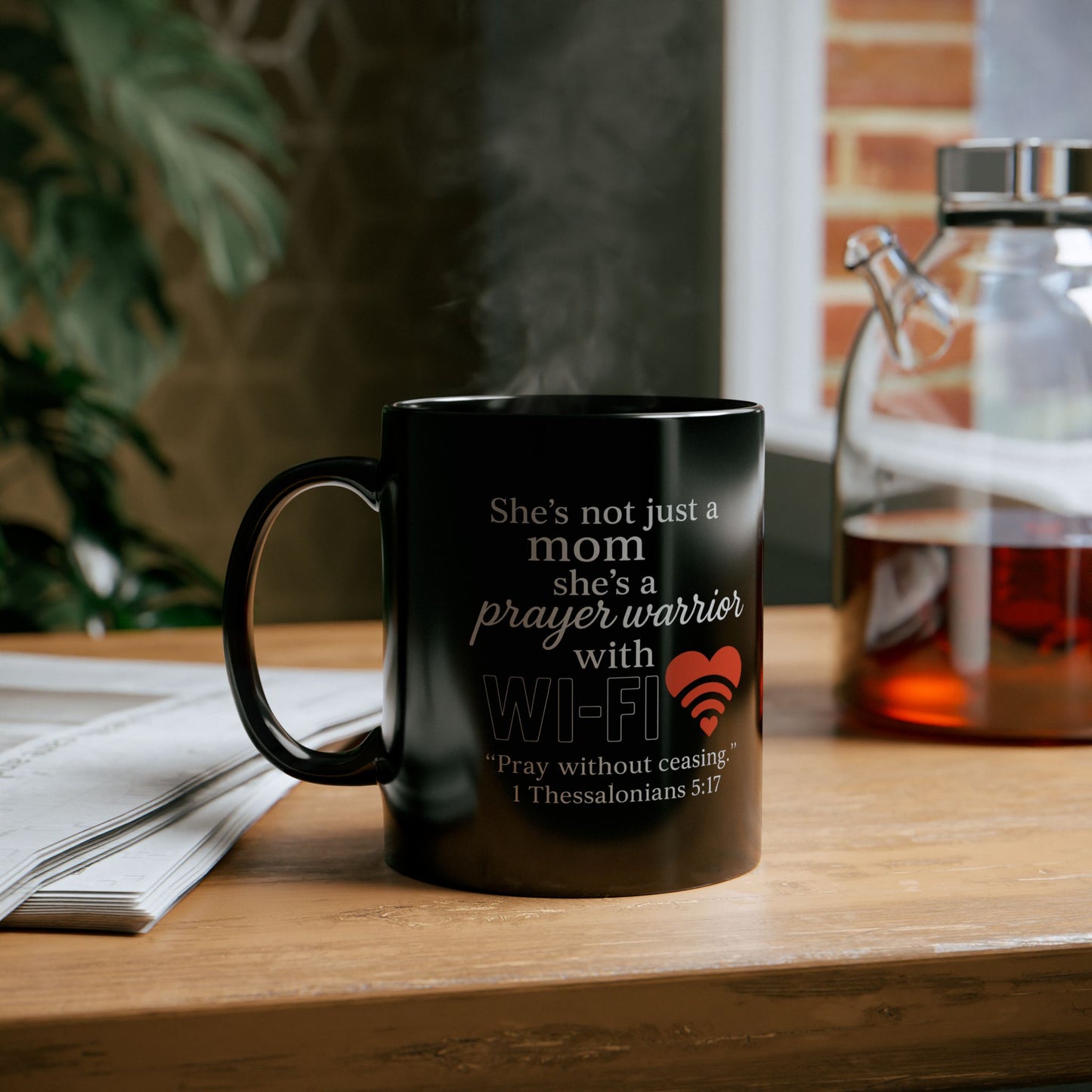“Fueled by Prayer & Grace” – Prayer Warrior Mom Mug