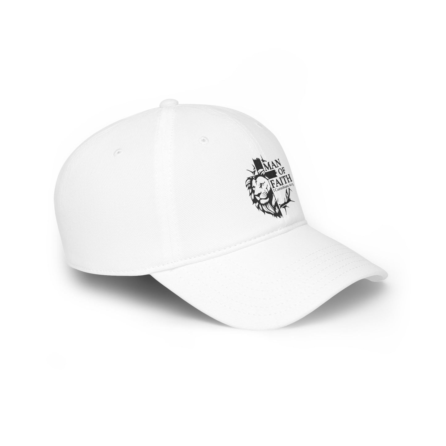 Faith-Inspired Low Profile Baseball Cap - Man of Faith, Religious Gift, Daily Wear, Adjustable Cap, Casual Style