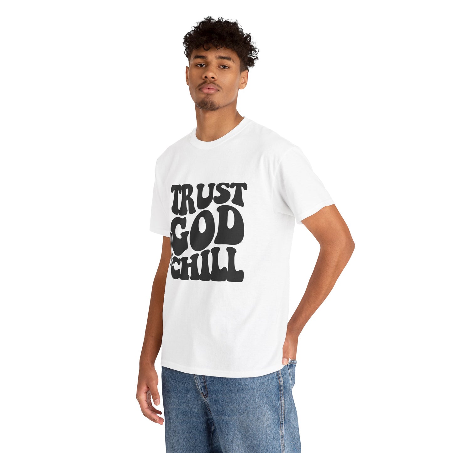 Trust God & Chill T-Shirt – Christian Faith Tee for Relaxed, God-Focused Living