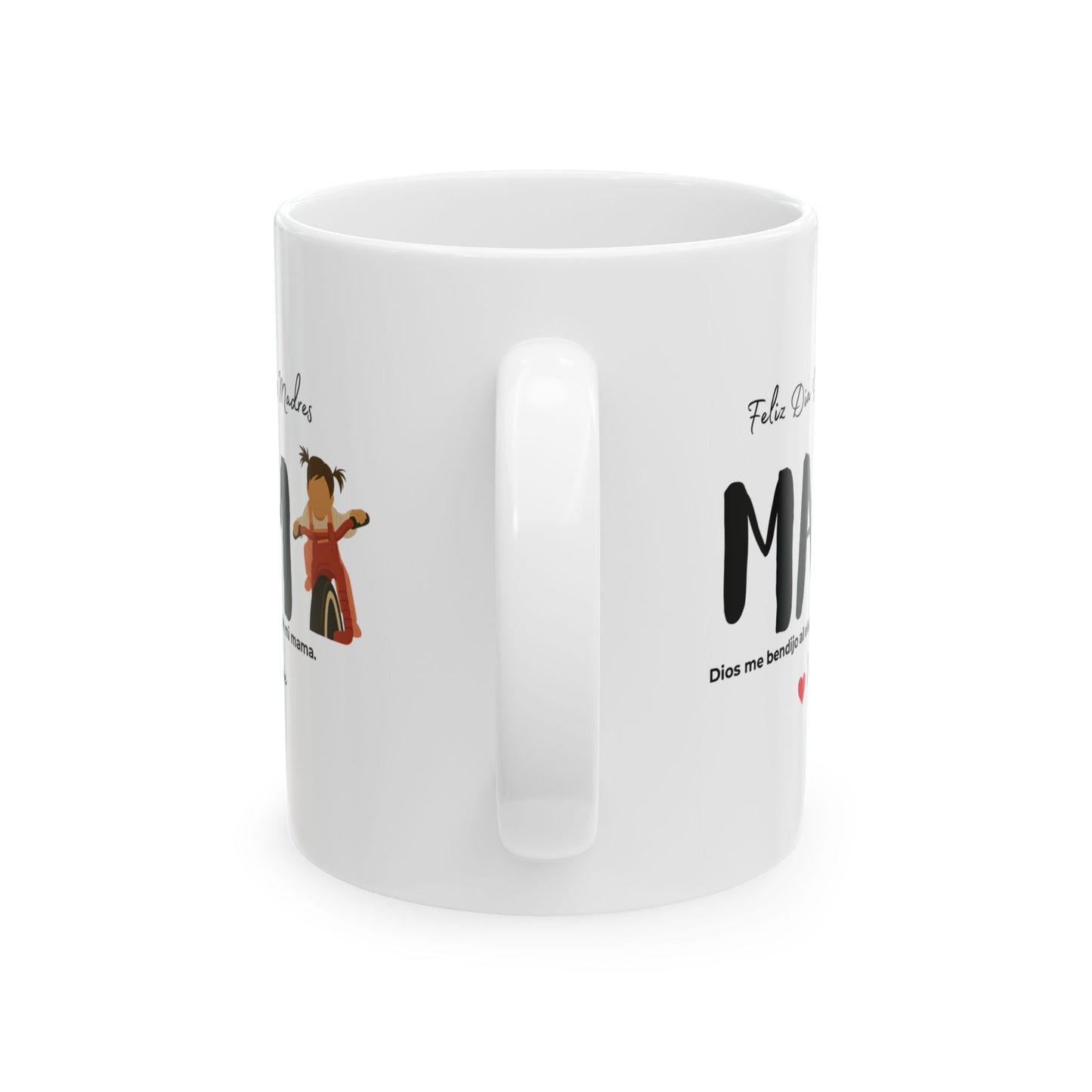 Taza Personalizada para el Día de las Madres con Retrato - Agrega Tu Propio Texto oh Versículo Bíblico