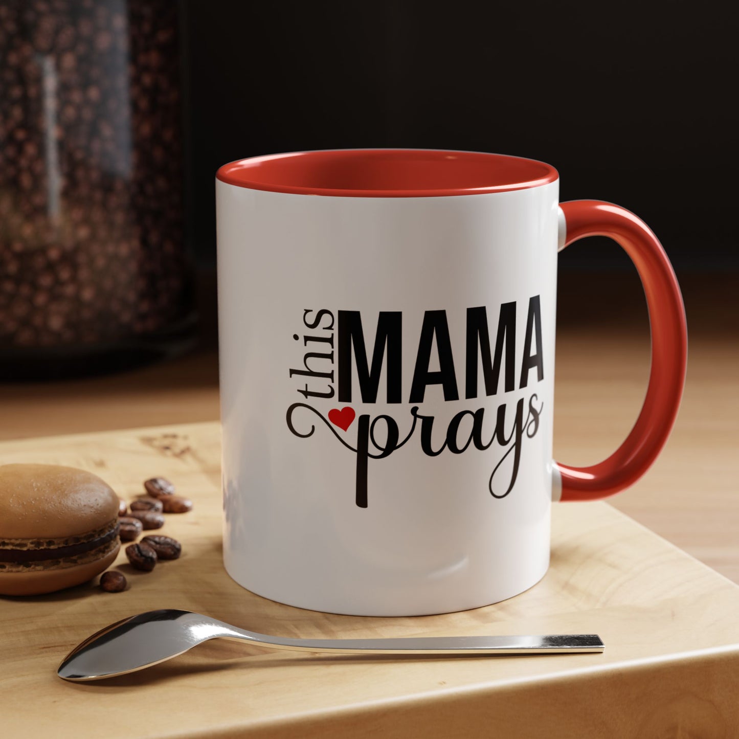 This Mama Prays Accent Coffee Mug - 11oz & 15oz