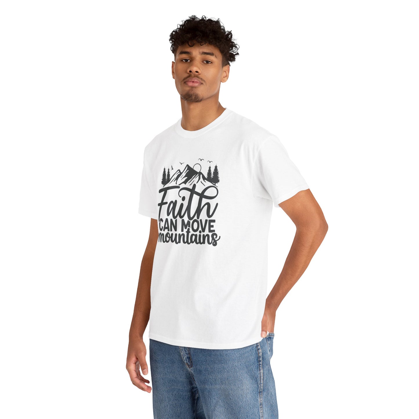 Faith Can Move Mountains T-Shirt – Bold Christian Tee
