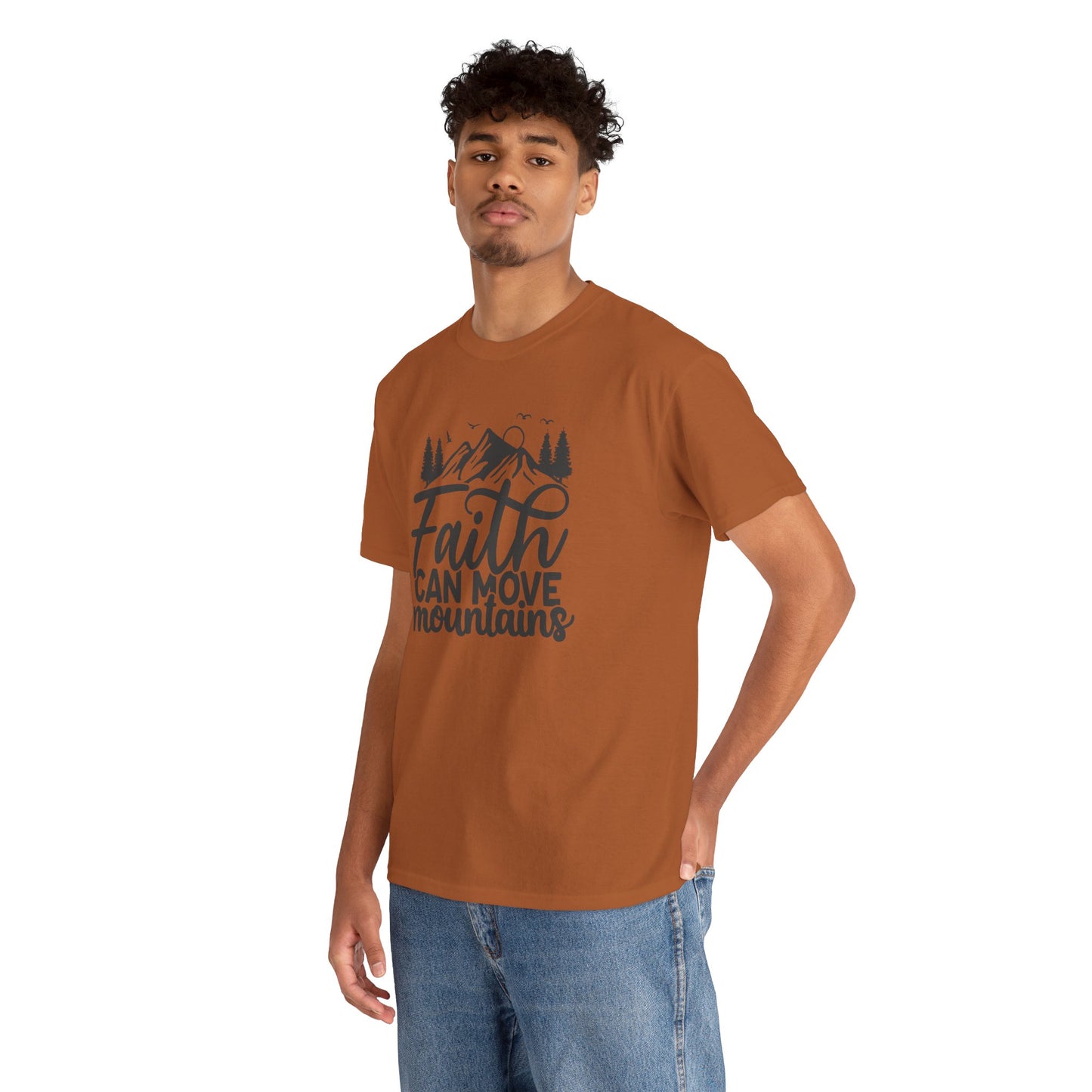 Faith Can Move Mountains T-Shirt – Bold Christian Tee