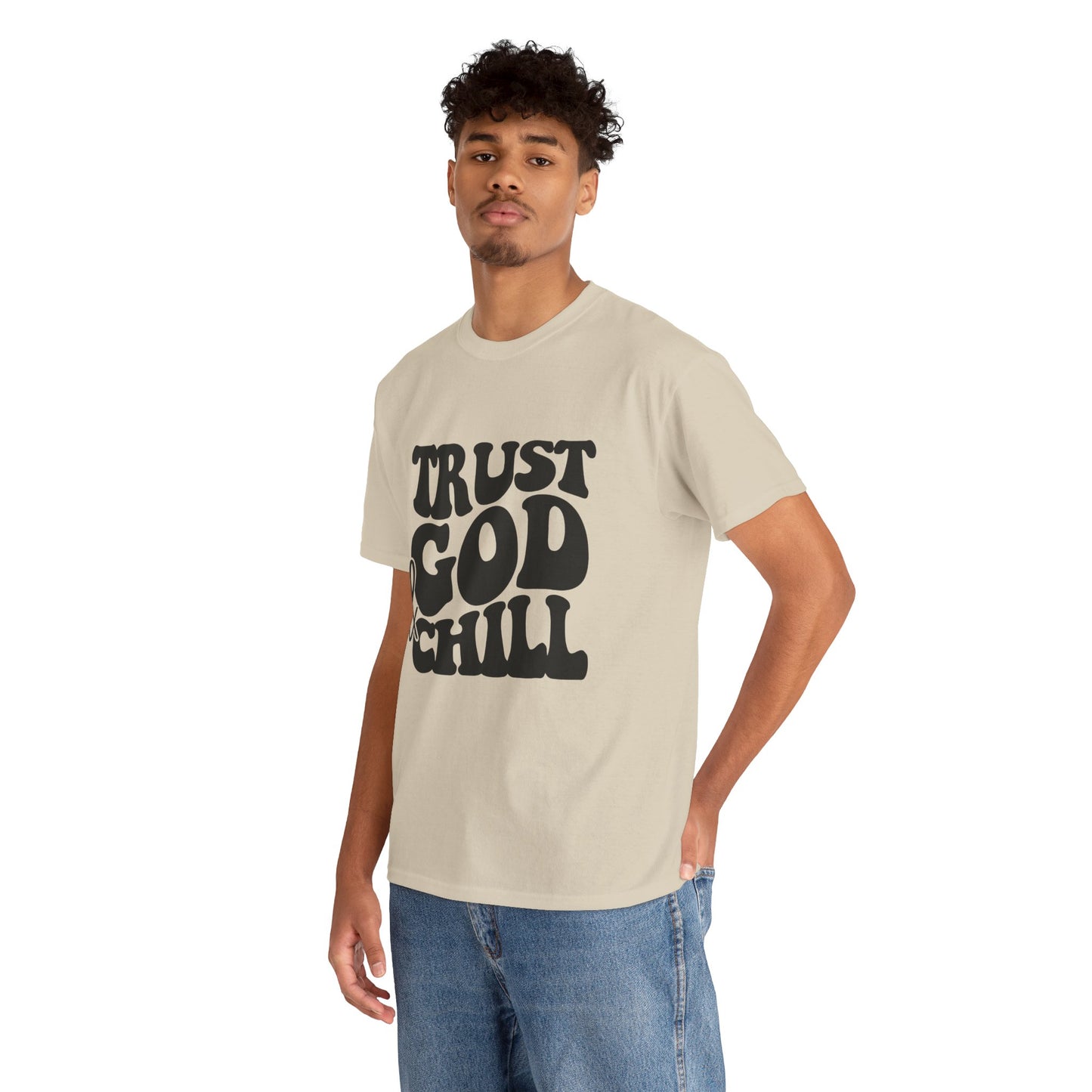 Trust God & Chill T-Shirt – Christian Faith Tee for Relaxed, God-Focused Living