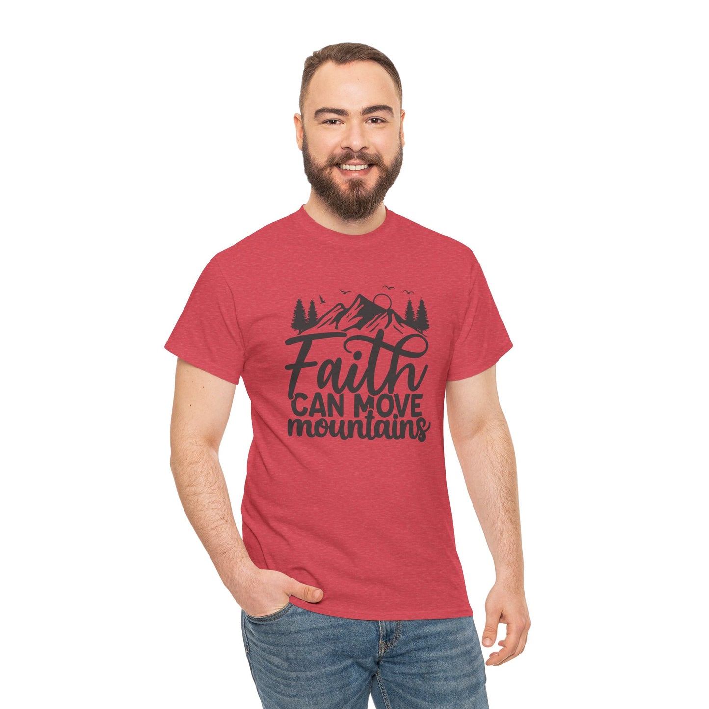 Faith Can Move Mountains T-Shirt – Bold Christian Tee