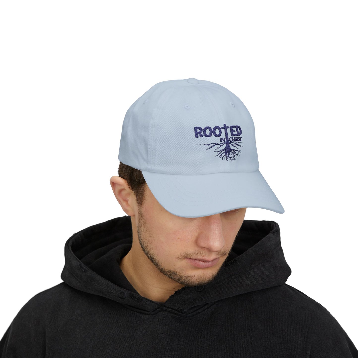 Rooted in Christ Dad Hat – Christian Baseball Cap for Faith-Filled Fathers & Gifts
