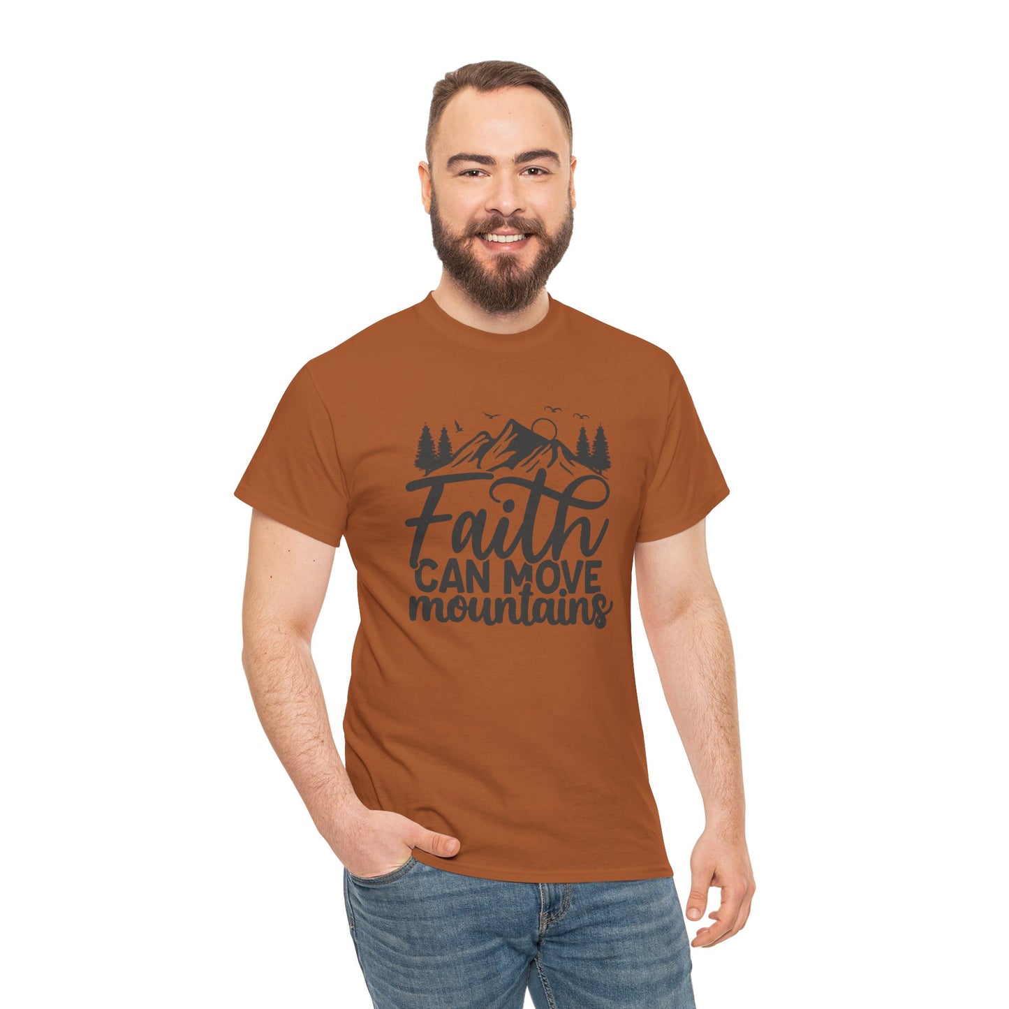 Faith Can Move Mountains T-Shirt – Bold Christian Tee