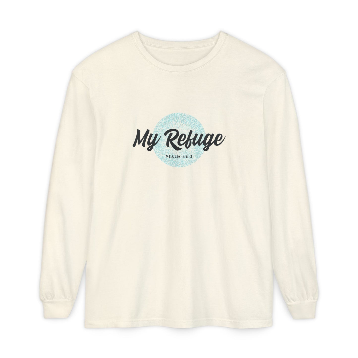 Camiseta de manga larga teñida en prenda