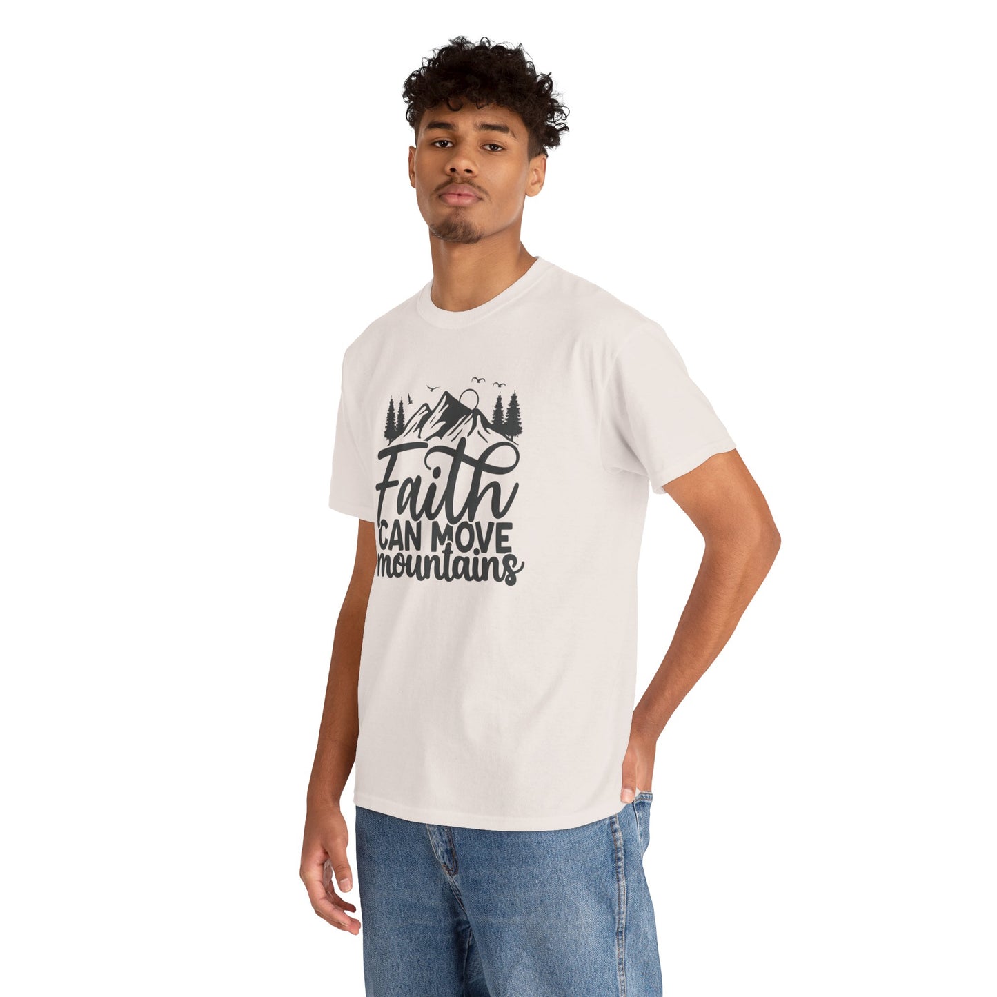 Faith Can Move Mountains T-Shirt – Bold Christian Tee