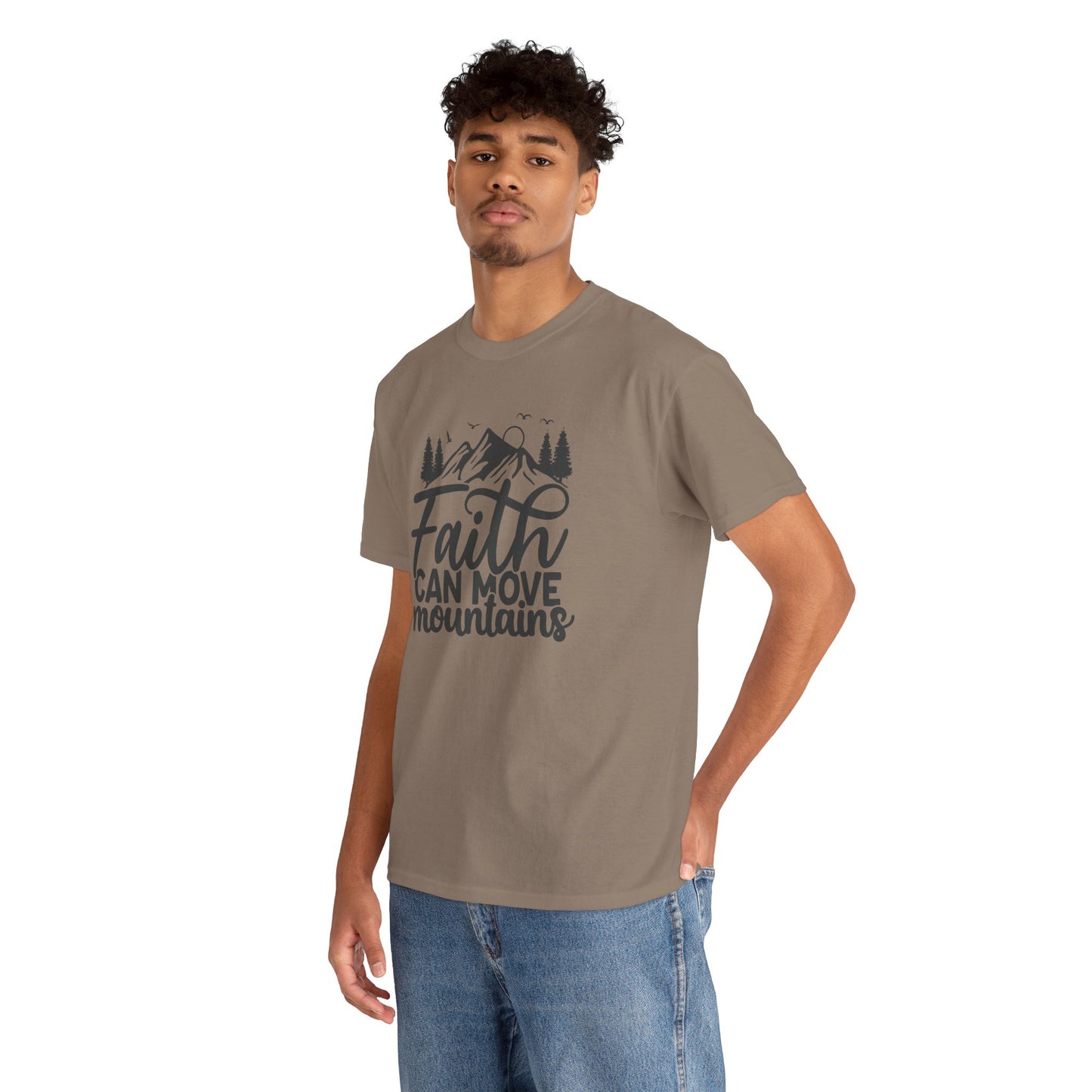 Faith Can Move Mountains T-Shirt – Bold Christian Tee