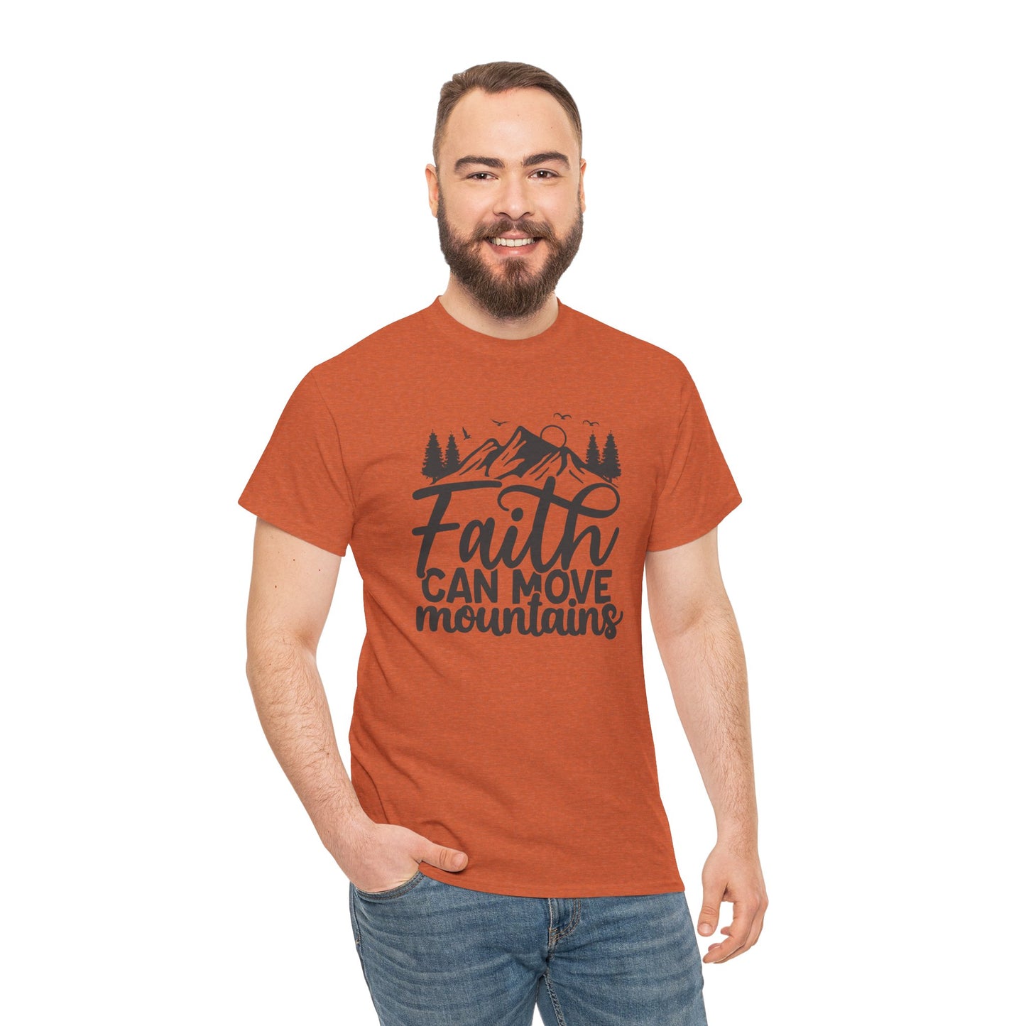 Faith Can Move Mountains T-Shirt – Bold Christian Tee