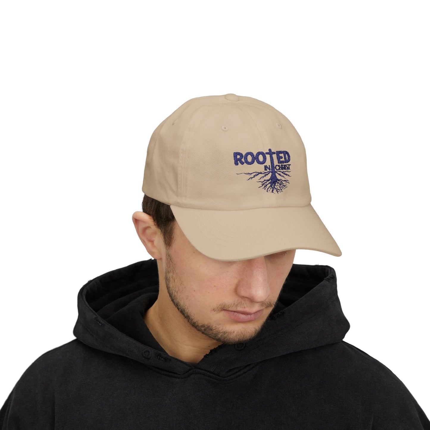 Rooted in Christ Dad Hat – Christian Baseball Cap for Faith-Filled Fathers & Gifts