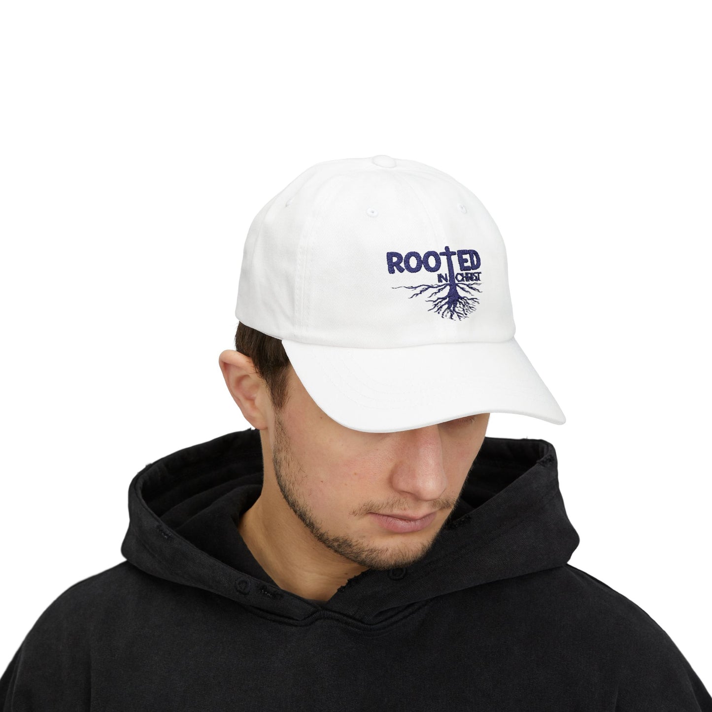 Rooted in Christ Dad Hat – Christian Baseball Cap for Faith-Filled Fathers & Gifts
