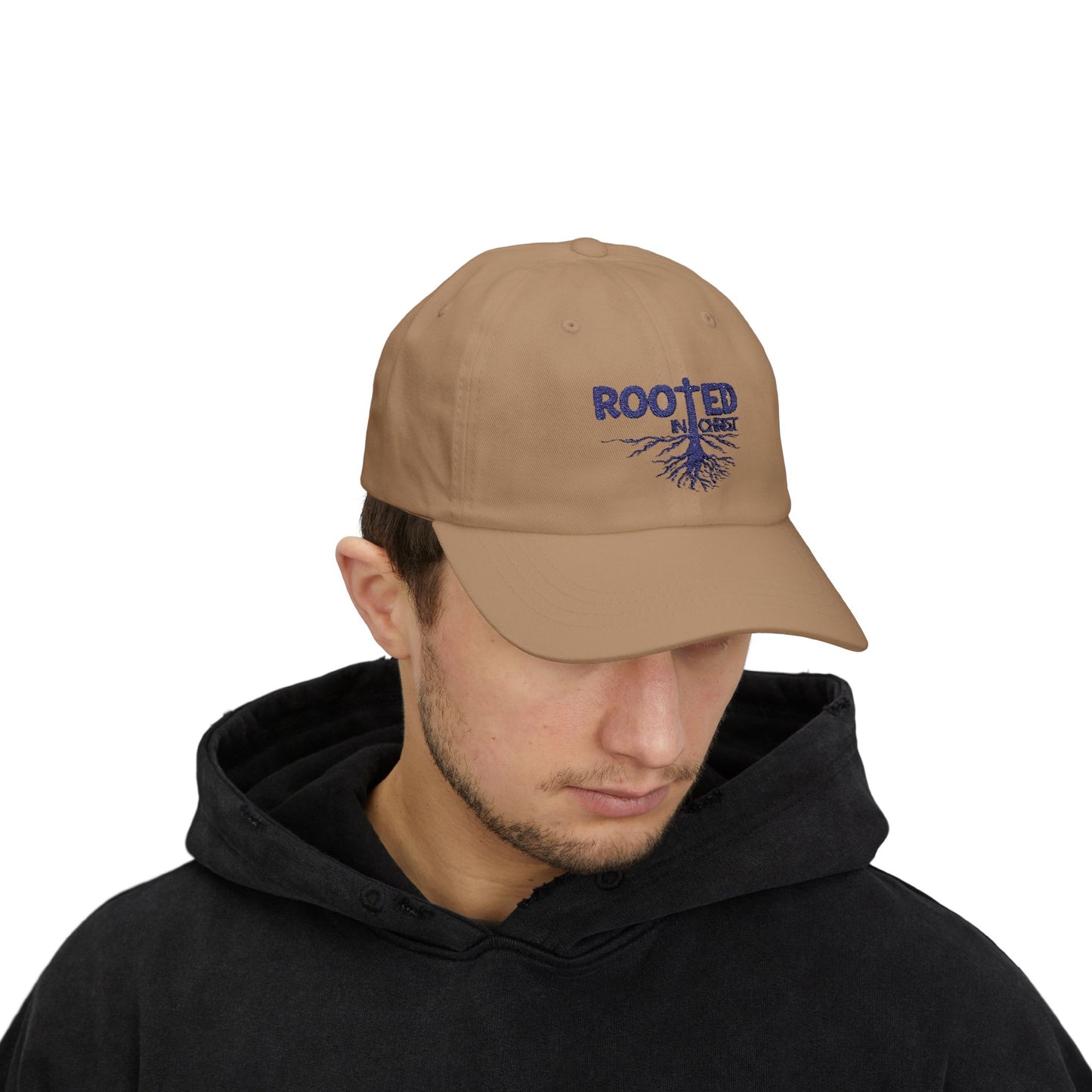 Rooted in Christ Dad Hat – Christian Baseball Cap for Faith-Filled Fathers & Gifts