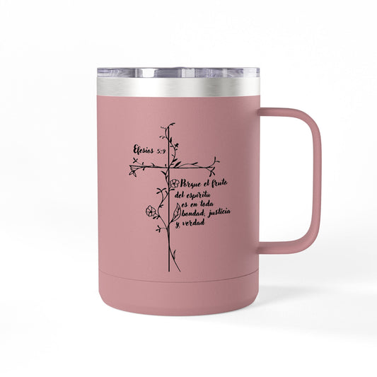 Efesios 5:9 Christian Mug | Faith-Inspired 15oz Tumbler Gift