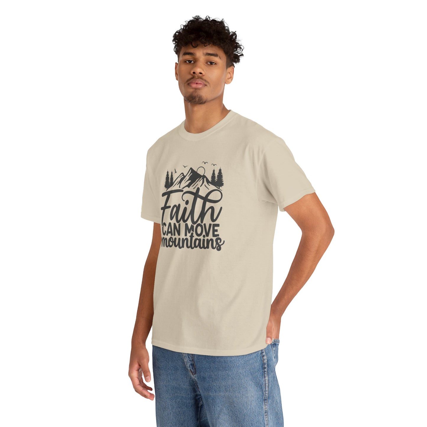Faith Can Move Mountains T-Shirt – Bold Christian Tee