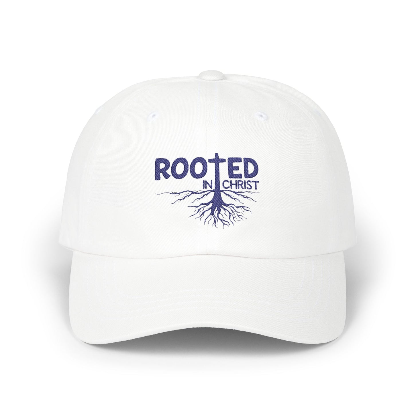 Rooted in Christ Dad Hat – Christian Baseball Cap for Faith-Filled Fathers & Gifts