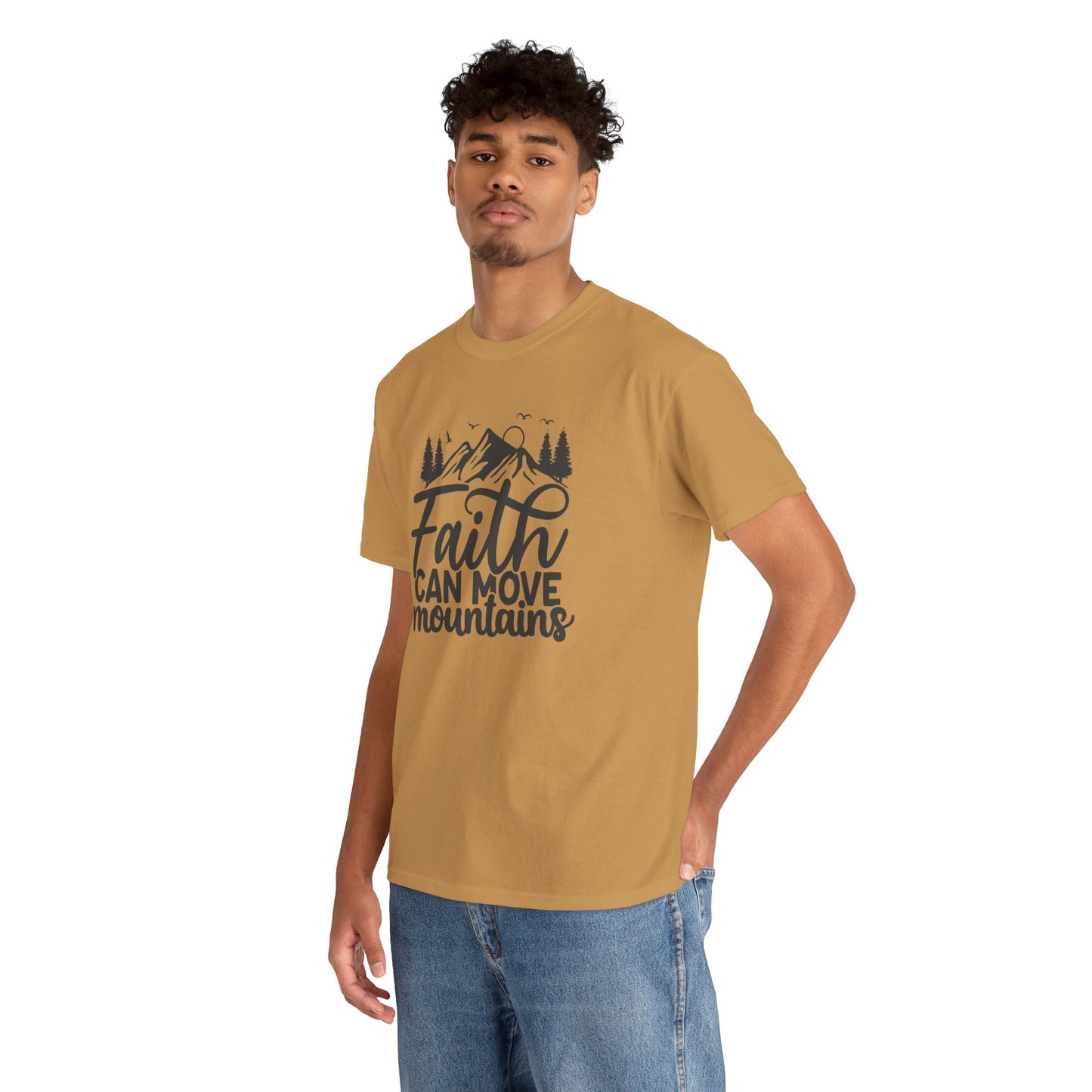 Faith Can Move Mountains T-Shirt – Bold Christian Tee